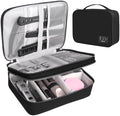 Barber Case Barber Tool Bags Barber clipper Bag Barber Cases for Clippers and Supplies Professional Barber Accessories Kit Hair Cutting Scissors Storage Bag Shaving Kits (Black) by AIHOPESTO