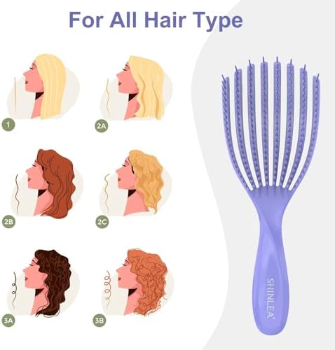 SHINLEA Detangler & Detangling Brush for Curly Hair, Wet Dry Hair Brush - Image 2