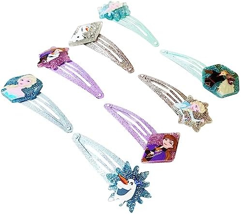 Disney Frozen Kids Hair Clips for Girls Snap Clips 8 Pack Multi Color Ages 3+ - Image 6