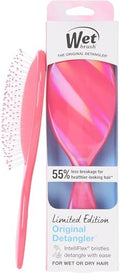 Wet Brush Original Detangler Hair Brush, Soft, Flexible Bristles Gently Detangle All Hair Types, Works on Wet or Dry Strands, Ergonomic Handle, Reduces Breakage, Limited Edition, Prismatic Glow Pink by WetBrush
