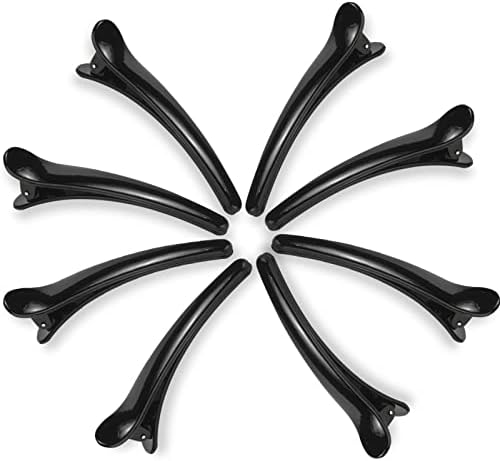 Hair Clip, 12 Count Alligator Hair Clips for Women, Duckbill Hair Barrettes Pins, Non Slip Colorful Plastic Duck Billed Hair Clips for Styling Sectioning-Black - Image 4