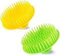 2Pack Hair Scalp Exfoliator Brush Dandruff Cleaning brush, Flexible Scalp Massager, Shower Shampoo Brush for Home, Office, Travel and Pets-HGLV2 by YEALIFE
