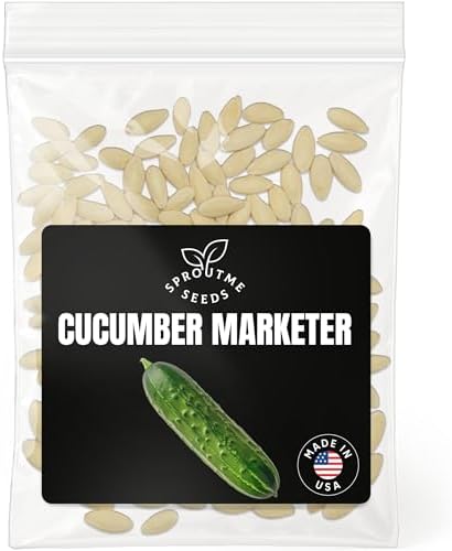 SproutMe Cucumber Marketmore 76 200+ Seeds for Planting, Non-GMO Heirloom by SproutMeSeeds