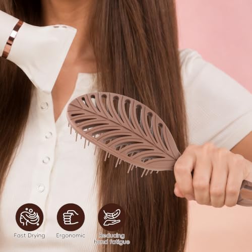 Vented Detangling Hair Brush – Fast Blow Drying, All Hair Types - Image 2