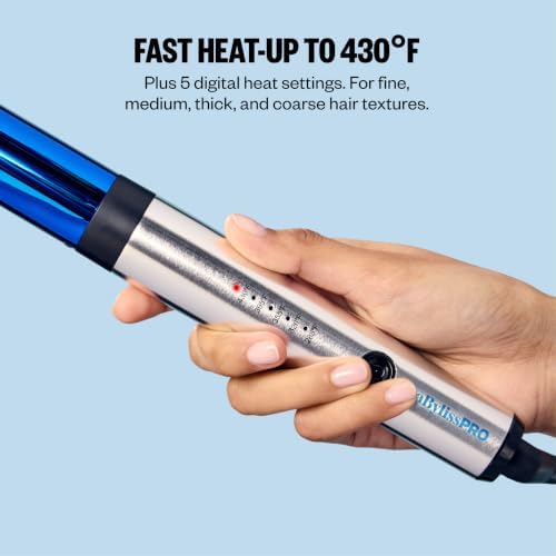 BabylissPRO Nano Titanium Professional Curling Wand for All Hair Types, Reaches 430 Degrees for Long Lasting Curls - Image 4