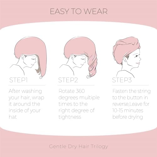 MaopaoBeauty Microfiber Hair Towel Wrap - 2Pack Hair Head Drying Curly Fast Absorbent Dry Anti Frizz Twist Plopping Long Shower for Women (2Packs,Green and Pink,10.6x27.5inch) - Image 6