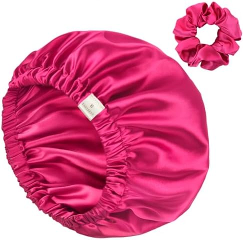 YANIBEST Adjustable Satin Bonnet to Reduce Frizz, Silk Feeling Hair Wrap by yanibest