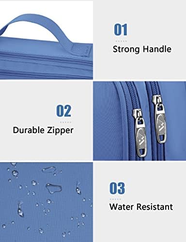 MATEIN Electronics Organizer Case, Cable Organizer Bag with Handle, Blue - Image 4