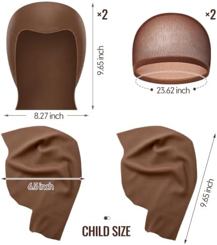Leelosp Latex Bald Cap Kit for Adults Wig Cap Spirit Gum Kit - Image 2