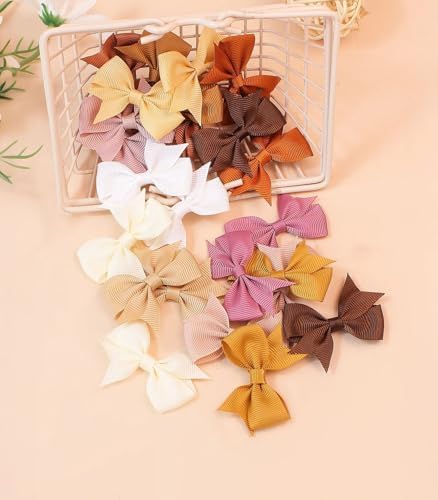 ALinmo Hair Clips for Girls 100PCS - 2" Fully Lined Tiny Bows, Alligator Clips for Infants and Toddlers in Pairs - Image 6