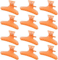Ondder Hair Clips for Styling - Orange Butterfly Claws Clamps Pro Salon Clips for Cutting, Coloring, and Hair Accessories for Women Girls by Ondder