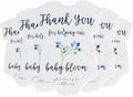 5 Blue Onesie-Shaped Gift Wrap Tags with Wildflower Seeds by SeedBloom