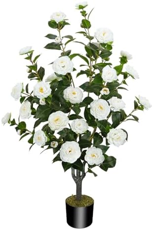 43.3"/3.6FT Artificial Camellia Trees for Outdoor by MHMJON