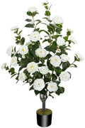 43.3"/3.6FT Artificial Camellia Trees for Outdoor by MHMJON