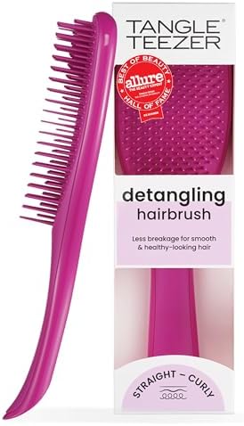 Tangle Teezer Ultimate Detangler Brush, Straight to Wavy, Raspberry by TangleTeezer