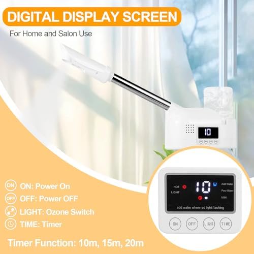Professional Facial Steamer with Hot Mist Spray, Timer for Deep Hydration - Image 5