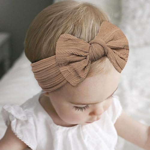 CÉLLOT Super Stretchy Soft Knot Headbands with Hair Bows Head Wrap Hair Accessories For Newborn Baby Girls Infant Toddlers Kids - Image 5