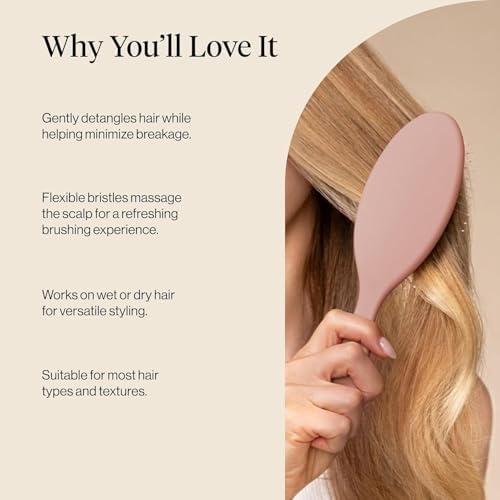 Kitsch Wet Dry Brush Detangler – Hair Brush for Women - Terracotta - Image 5