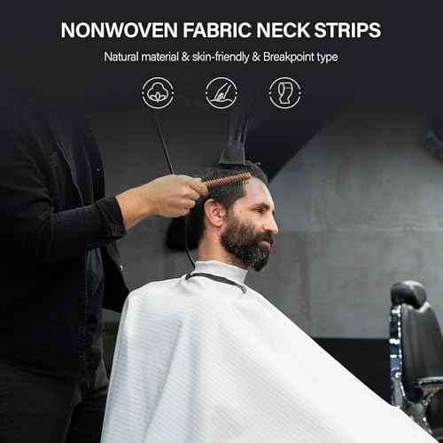 Neck Strips Professional Non-Woven Fabric Tape - 100 Count Electrostatic Adsorption Disposable Haircut Paper Neck Band for Barbers and Hairstylists Salon Accessories - Image 4