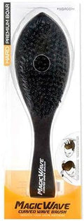 Black Ice Magic Wave Curved Wave Brush Hard Premium Boar by BlackIce