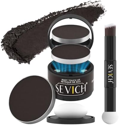 Sevich Hairline Powder, Gray Root Touch Up, Sweatproof, Dark Brown by SEVICH