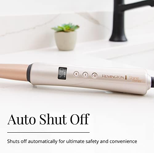 Remington Shine Therapy Argan Oil & Keratin Infused ½-1 Inch Tapered Curling Wand for Natural Curls, Includes Heat Glove - Image 6