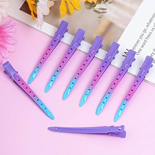 Bantoye 24Packs Duck Bill Clips 3.35 Inch Metal Alligator Clip, Purple Blue - Image 5