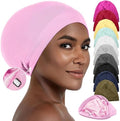 Silk Satin Hair Bonnet for Sleeping - Black Women & Men's Sleep Cap by Caplord