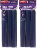 Red by Kiss Flexi Rods - Heatless Hair Curler for 90S Glamorous Bouncy Curls Beach Waves, No Slips, Sleep Styler (10" Length, 1 1/4" Diameter) (Pack of 2) by REDbyKISS