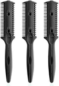 Soft 'N Style 3 Pack Double Sided Comb and Trimmer - Hair Razor Scissors, Split Ends Styler for Thin and Thick Cutting (Black) by Soft+%27N+Style
