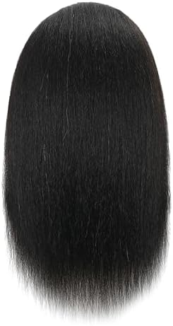 100% Real Human Hair Mannequin Head with Stand Manikin Cosmetology Doll Training Head for Hairdresser Practice Braiding Styling Curling Cutting Display - Image 2