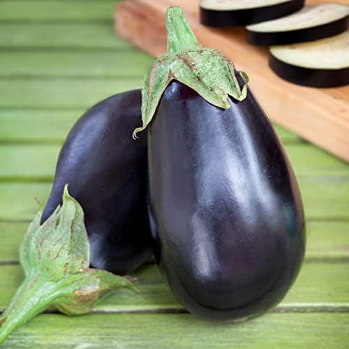 Bonnie Plants Black Beauty Eggplant - 4 Pack Live Plants, 3 - 4 Ft. Tall Plants, Classic Tear Drop Shape Eggplant, Easy To Grow - Image 2
