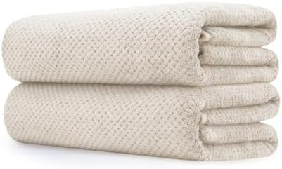 Extra Large Bath Towel Set of 2 (35"x70"),Oversized Bath Sheet Super Soft Highly Absorbent Jumbo Bathroom Towel Set Microfibers Quick Dry Shower Towel for Hotel,Bathroom,Guest,Spa,Gym (2PCS Khaki) by BESTCHOICEFORYOU%EF%BC%81