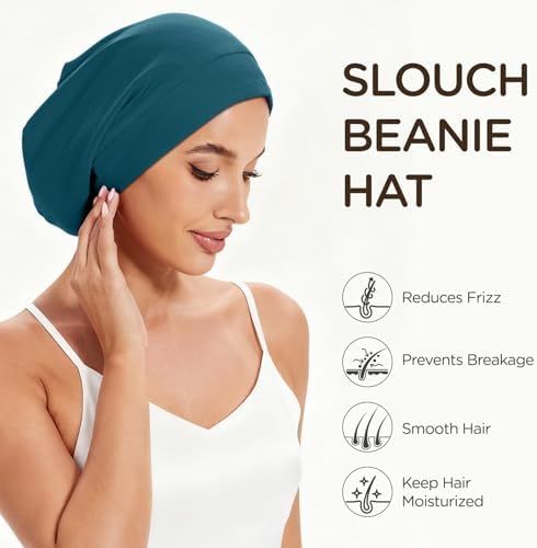2Pcs Satin Lined Bonnet for Sleeping for Women Men - Image 3