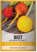 Gardeners Basics Golden Detroit Beet Seeds for Planting, Heirloom, 2 Grams by GardenersBasics