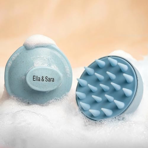 Ella & Sara 4PCS Scalp Massager for Hair Care Scalp Exfoliator Scalp Scrubber for Hair Growth with Soft Bristles, Scalp Exfoliator Brush Dandruff Removal Shampoo Brush for Wet Dry Scalp Care - Image 2