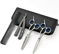 ULG Hair Cutting Scissors Thinning Shears Kit Professional Hairdressing Texturizing Salon Razor Edge Scissor Barber Kit1 Pro by ULG