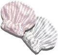 Microfiber Hair Towel Cap,Soft Absorbent Quick Drying Cap for Curly Thick Hair, Wrap Cap with Hair Brush for Women Girls (Pink&Gray White, 2) by SportMore