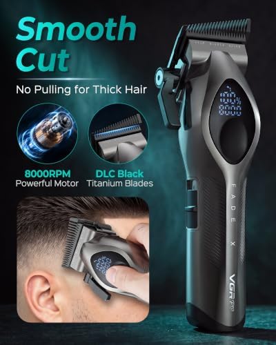 VGRPRO Hair Clippers for Men, Cordless Professional Clipper & Trimmer Set - Image 2