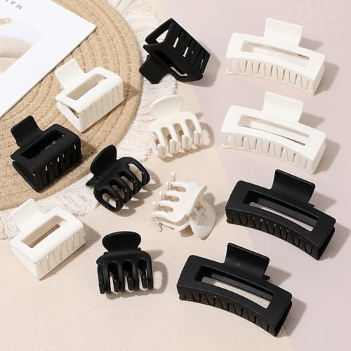 SMKSL 12 Pcs Hair Claw Clips for Women & Girls 3 Styles Hair Accessories - Image 4