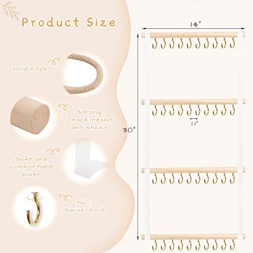 POVETIRE Headband Holder Bow Organizer for Girls, Baby Head Bands Storage - Image 3