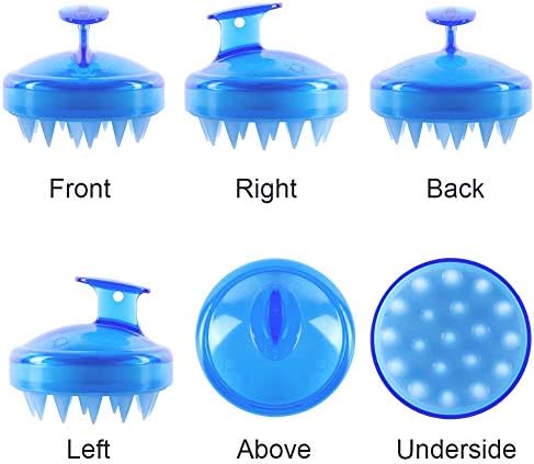 INVODA 2PCS Scalp Massager Shampoo Brush Soft Silicone Bristles for Dandruff Removal & Hair Growth, Waterproof Wet/Dry Use, Men, Women & Pets - Image 4