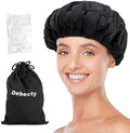 Deep Conditioning, Microwavable Heat Cap for Steaming Hair Styling and Treatment Steam Cap Steaming Haircare Therapy (Black) by Unknown