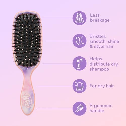 Wet Brush Shine Enhancer Color Wash Watermark, Paddle Hair Detangler Brush with Ultra-Soft Intelliflex Bristles, Infused With Natural Argan Oil, Shiny & Smooth, Wet or Dry, For All Hair Types - Image 4
