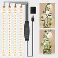 4 Head 9.4'' Grow Light Strips, 3000K Full Spectrum for Indoor Plants Plant Light with 3/9/12H Timer & 10 Dimmable Levels, LED Grow Lamp for Succulents, Seedlings,Hydroponics & Greenhouse by RWNTAO