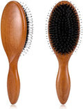 Hair Brush for Women Men Kid, Boar Bristle Hairbrush for Curly Fine Straight Hair Deangling Smoothing Massaging wiith Boar & Nylon Bristle by Brushzoo