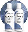 Adore Semi Permanent Hair Color, 199 Luxe Blue, 4 Fl Oz (2 Pack) by Adore