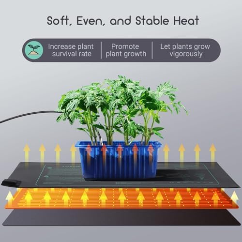 2 Pack 10"x 20.75" Seedling Heat Mat and Digital Thermostat Controller Combo Set (120v US Plug) - Image 5
