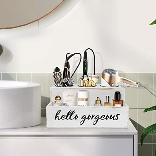 UNISTYLE Hair Dryer Holder Countertop Hair Tool Blow Dryer Holder, Hair Accessories Organizer for Bathroom Decor Supplies Storage and Vanity Caddy for Styling Accessories - Image 2