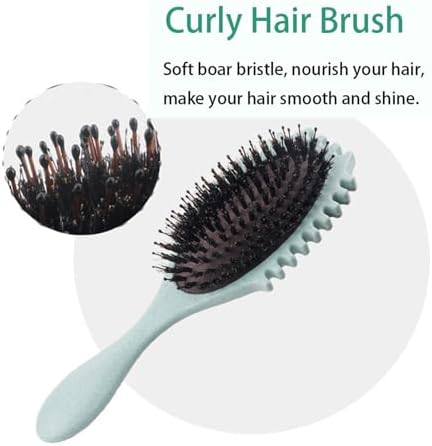 Curly Hair Brush,Curl Defining Brush Defining with Side Gear for Combing, Shaping, and Styling Curly Hair, uitable for all hair types, for both men and women(Pink) - Image 5